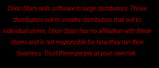 screenshot from developer of orion stars games